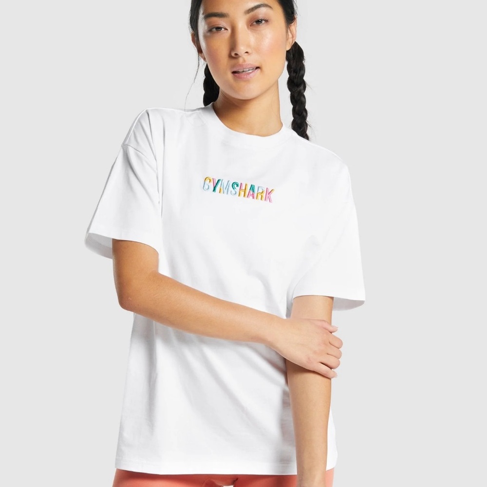 Women’s embroidered gymshark tee